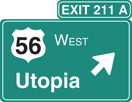 高速公路出口標誌 Utopia56 西 壁紙