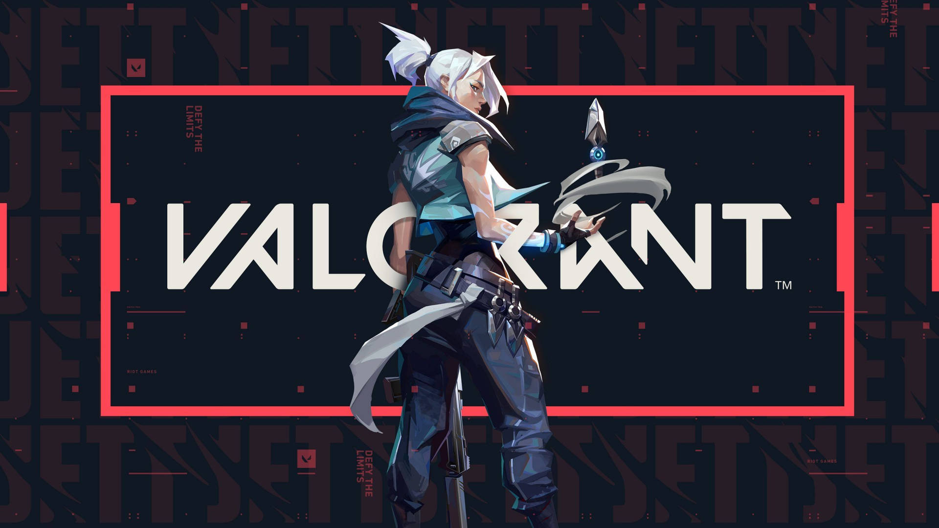 Valorant遊戲角色以動漫風格呈現，配備未來武器和裝備。