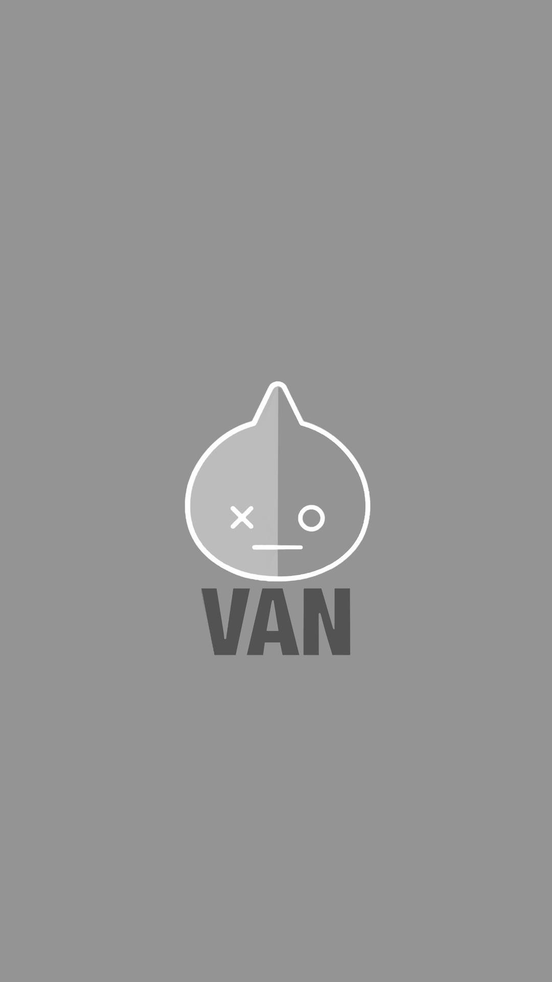 灰色背景上，一個分裂面孔的水滴圖標，下方有VAN字樣。