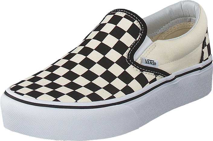 經典棋盤格Vans滑動鞋 壁紙 — 經典黑白格紋Vans slip-on運動鞋，白色鞋底和縫線，純綠色背景。