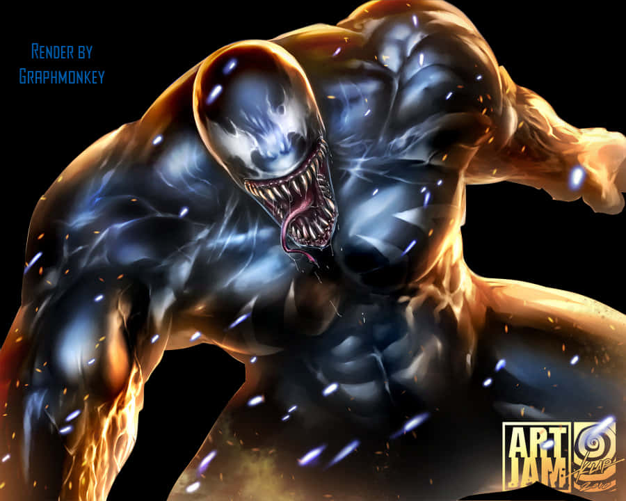Venom 藝術渲染 by Graphmonkey 壁紙