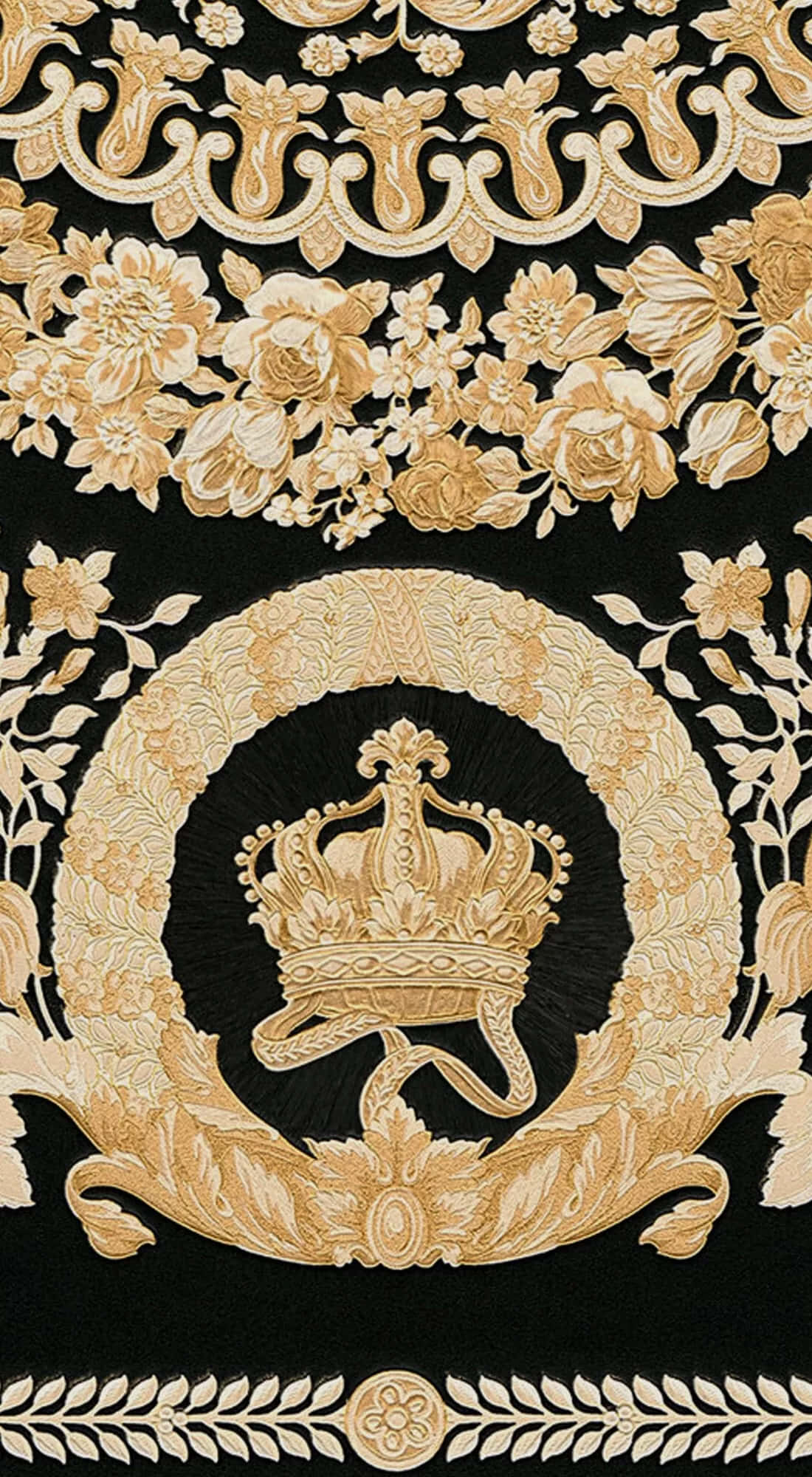Versace iPhone 金色皇冠 壁紙