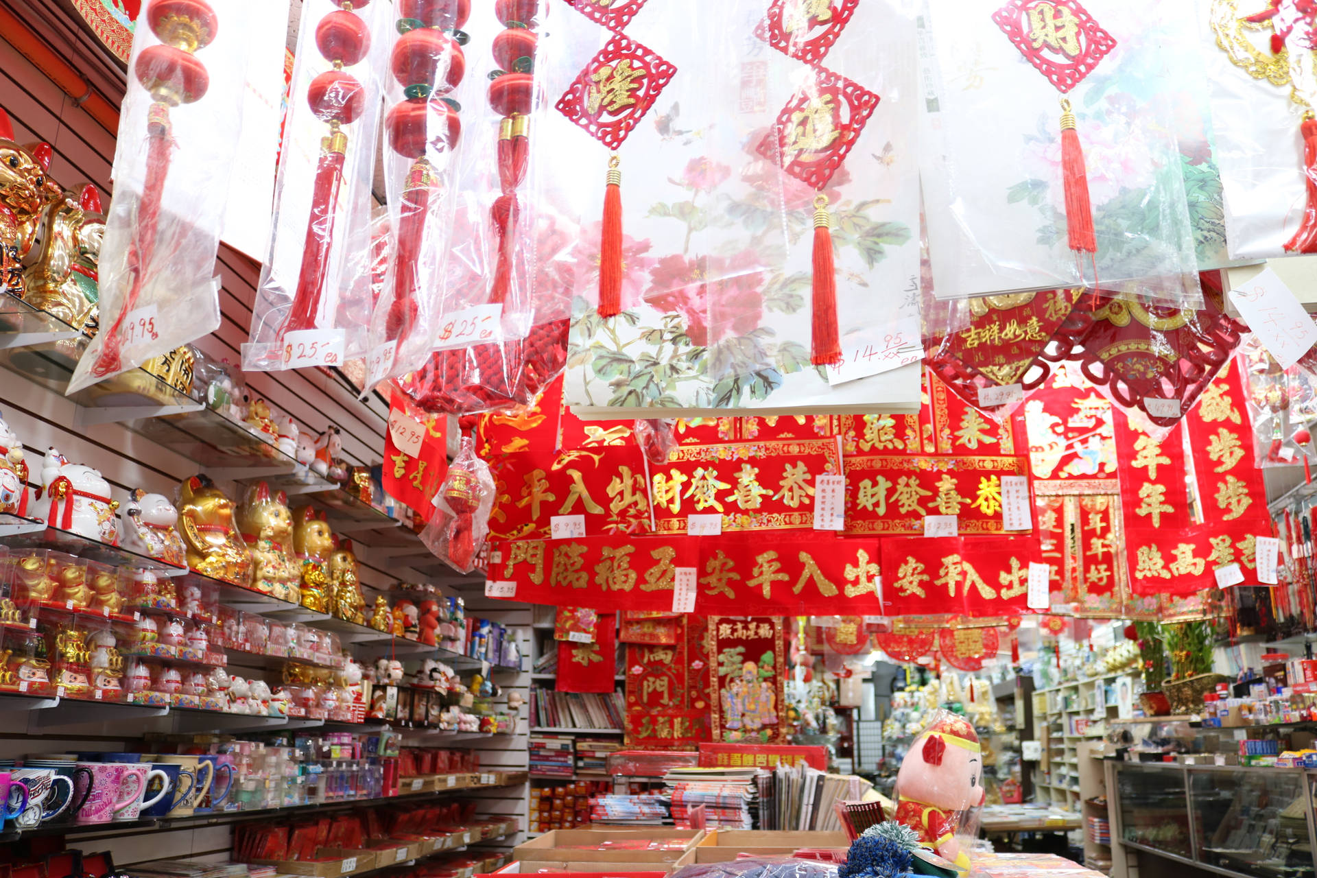 中國新年商店慶祝壁紙