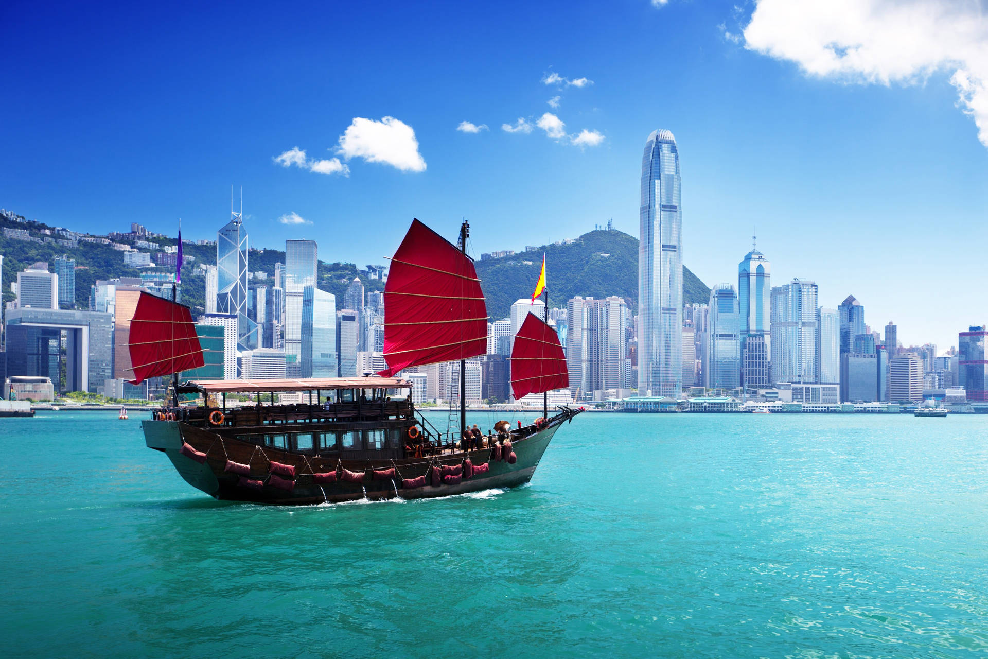 中國維多利亞港壁紙