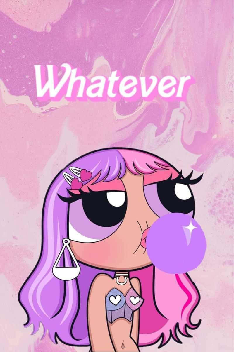 Whatever 飛天小女警 粉紅 壁紙