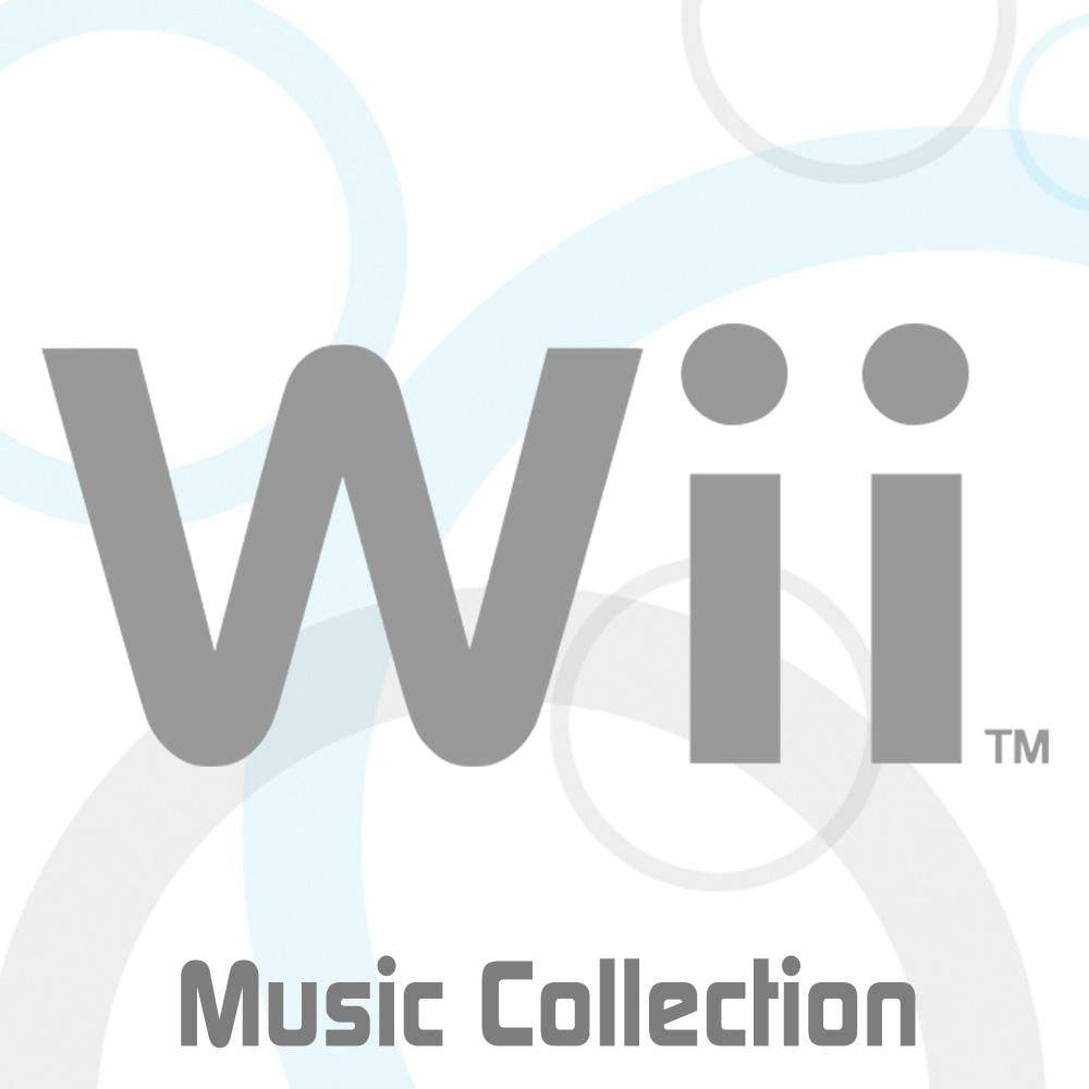 藍色圓形設計的Wii Music Collection標誌。