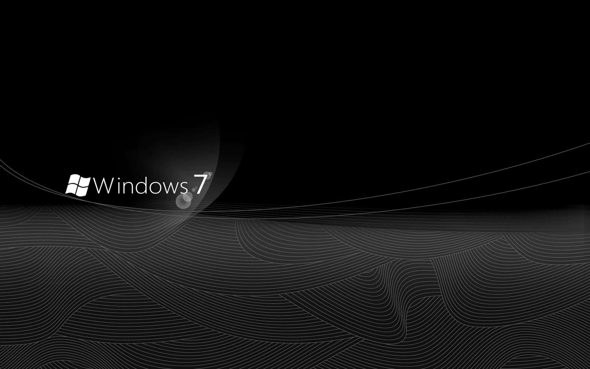 Windows 7 桌布，黑白風格 壁紙