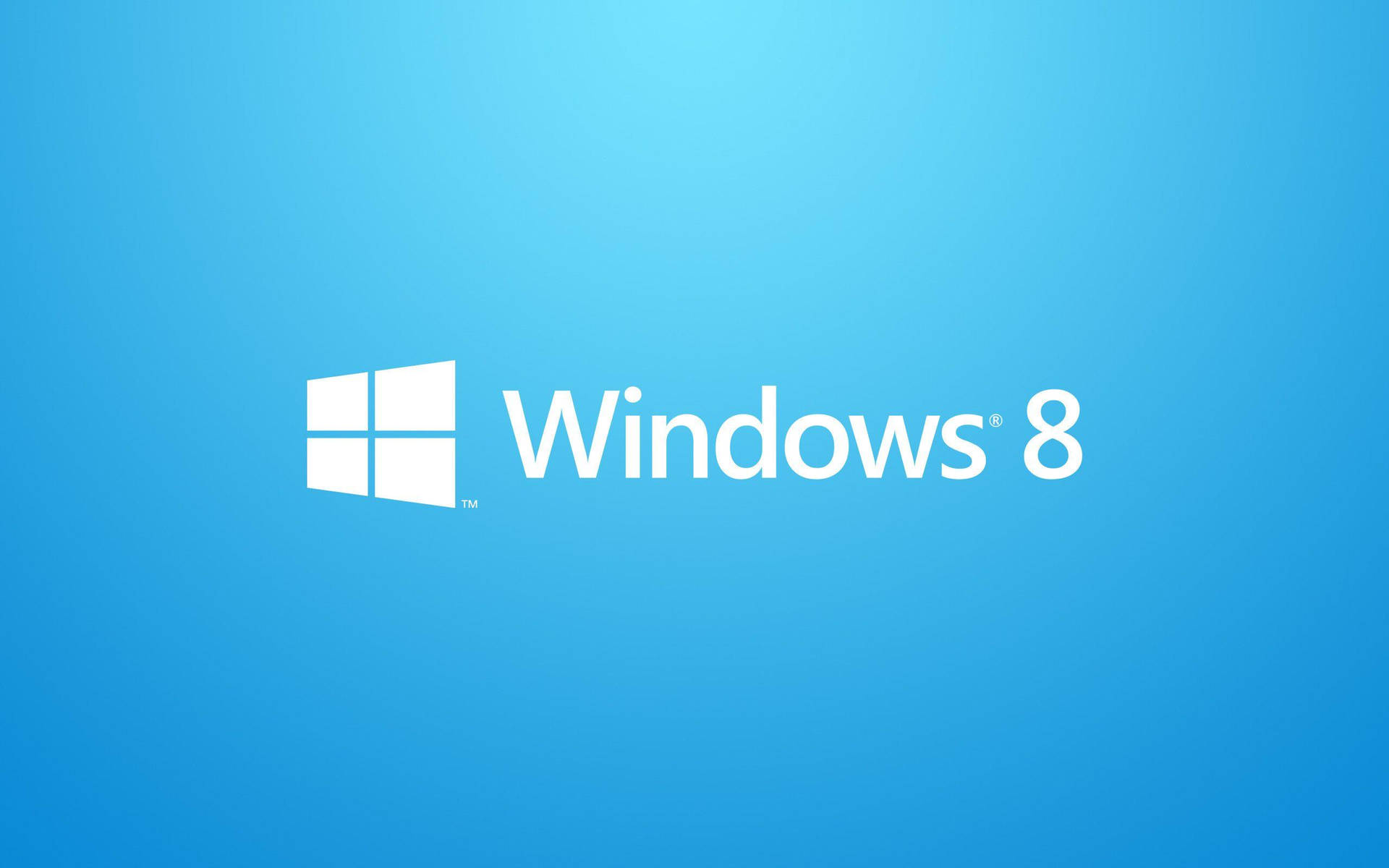 漸變藍色背景上的Windows 8標誌