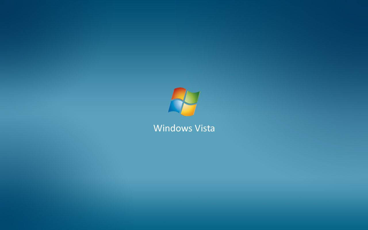 Windows Vista 啟動畫面 壁紙 — Windows Vista 標誌居中於漸變藍色背景上，帶柔和燈光。