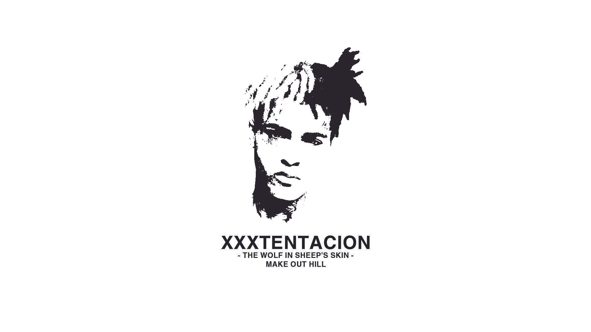 XXXTENTACION 嘅黑色墨水肖像，下面有專輯標題文字。