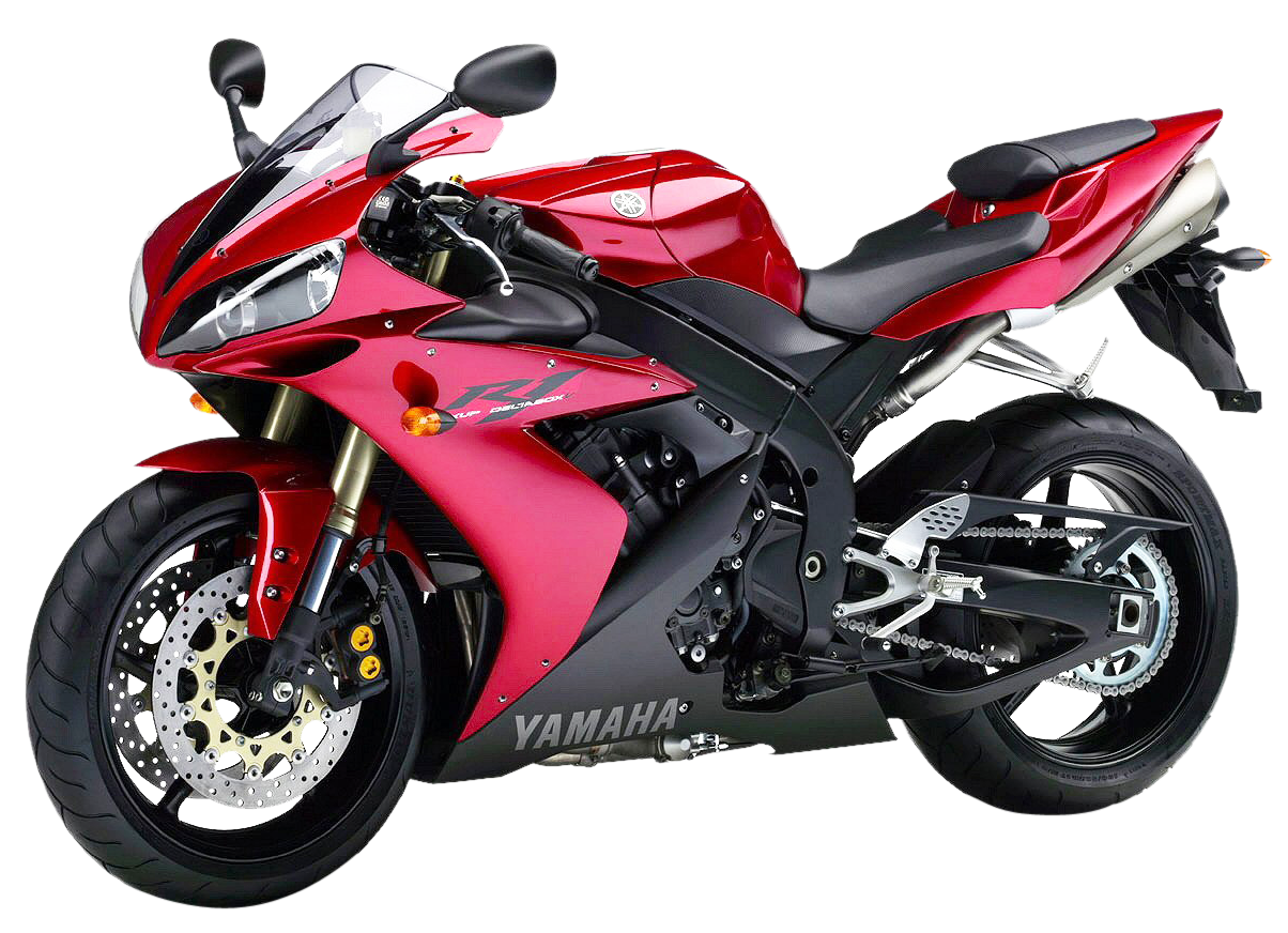 紅色Yamaha跑車透明背景 壁紙