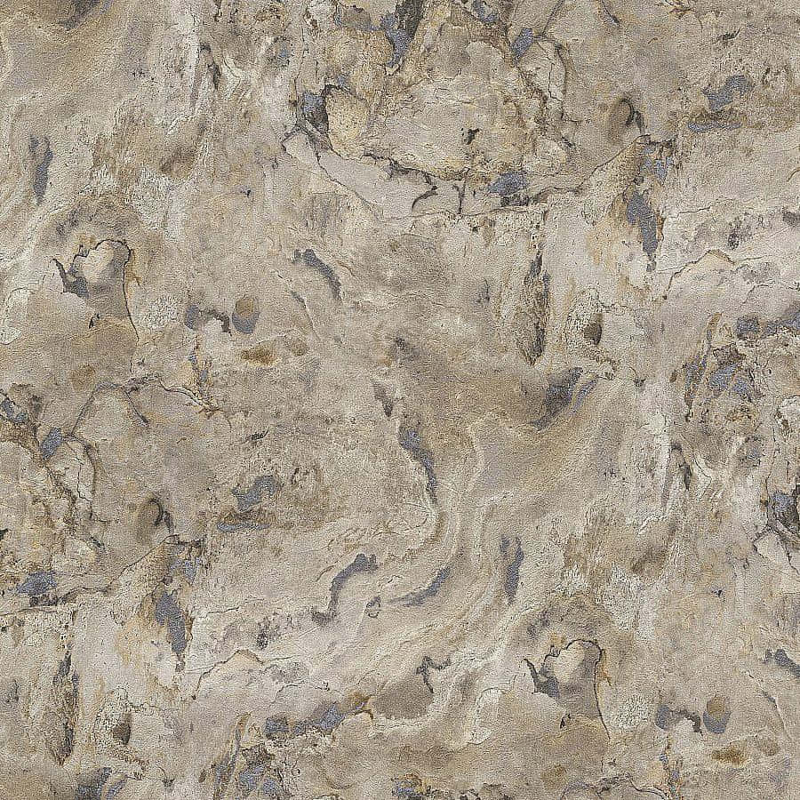 Brown Marble 桌布 壁紙 — 一款帶有抽象米色、灰色和棕色漩渦紋理的牆紙，模仿老化石頭或裂開的灰泥。