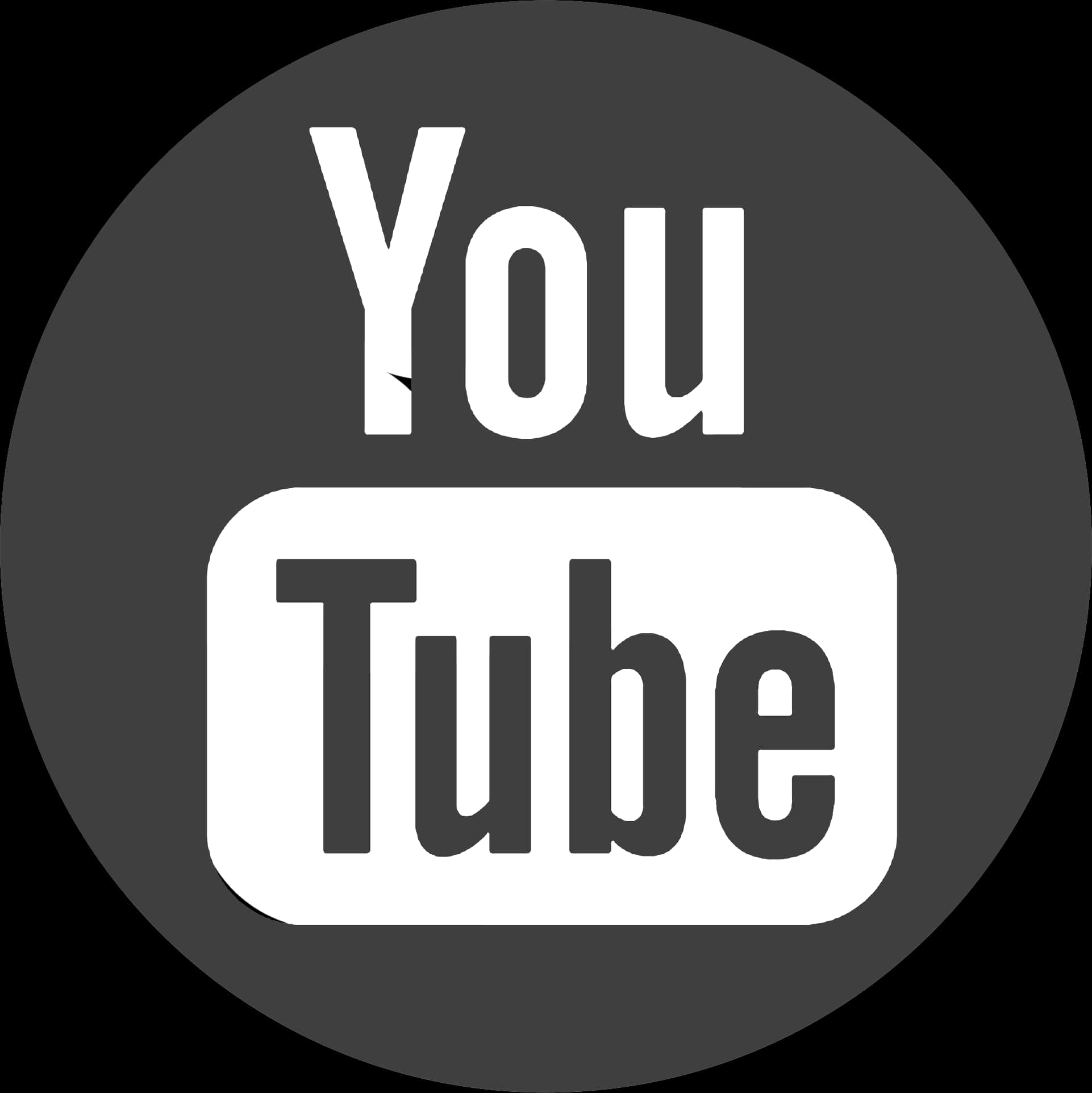 YouTube黑白標誌 壁紙