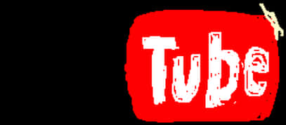扭曲的YouTube標誌 壁紙