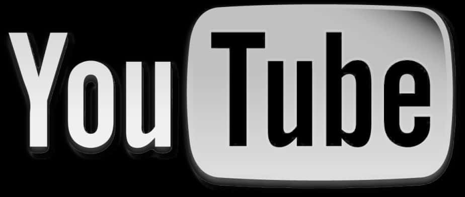 YouTube 標誌黑白版 壁紙