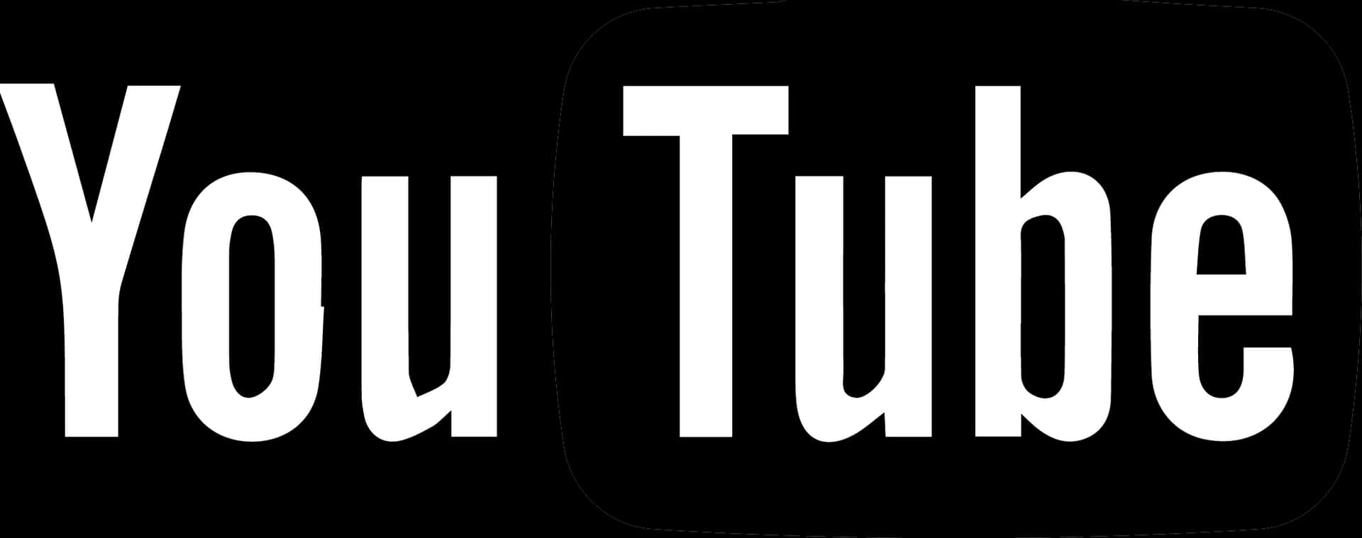 YouTube 標誌 黑色背景