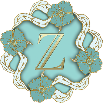 花卉字母Z設計 壁紙