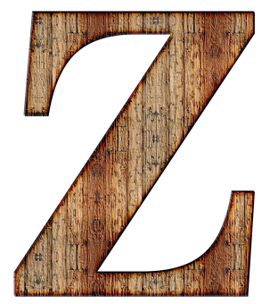 鄉村風格木字母Z 壁紙