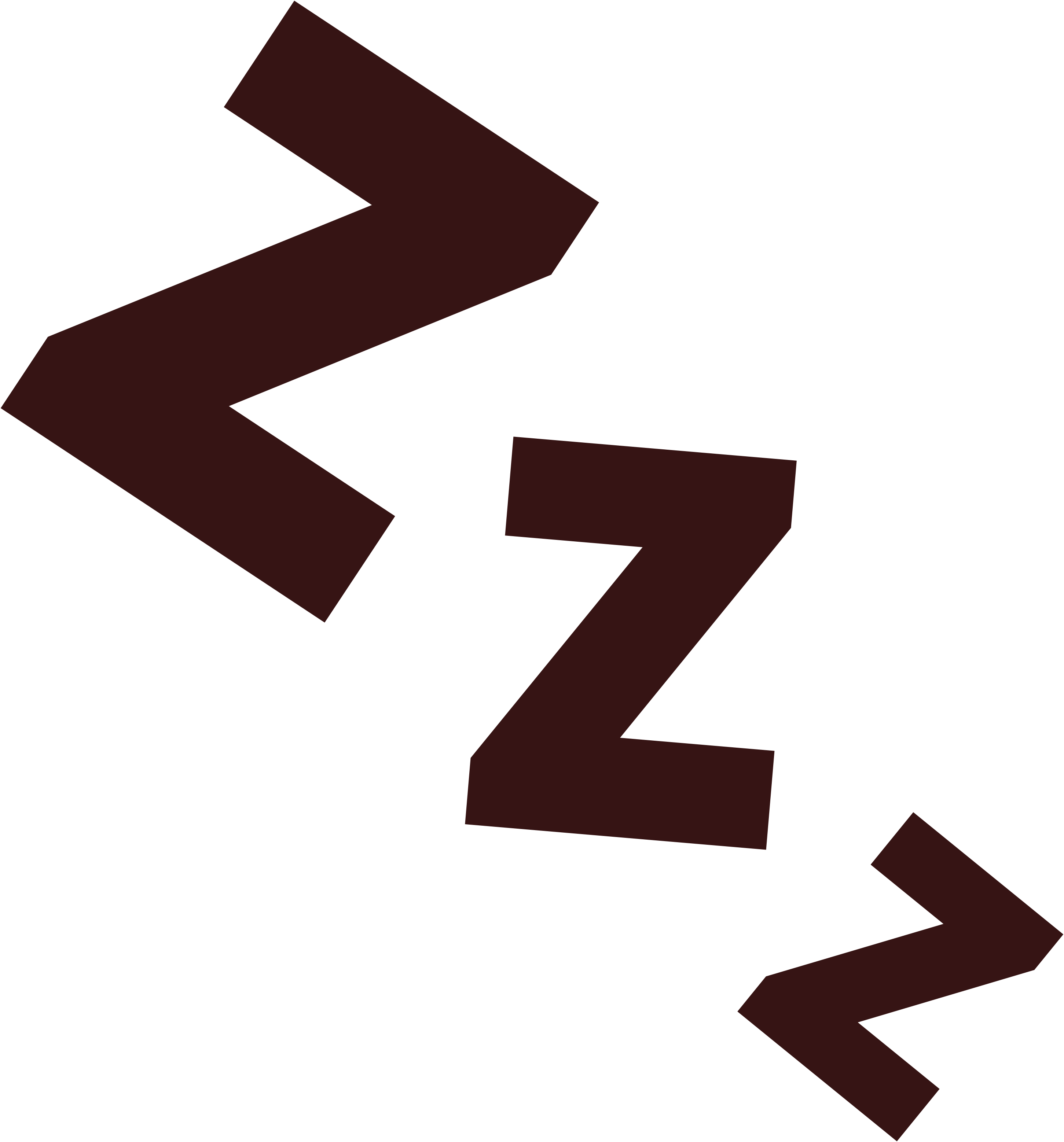 Z Z Z 睡眠向量圖 壁紙 — 三個大膽的栗色 Z 字在柔和的青綠色背景上對角漂浮，呈現極簡數位藝術風格。