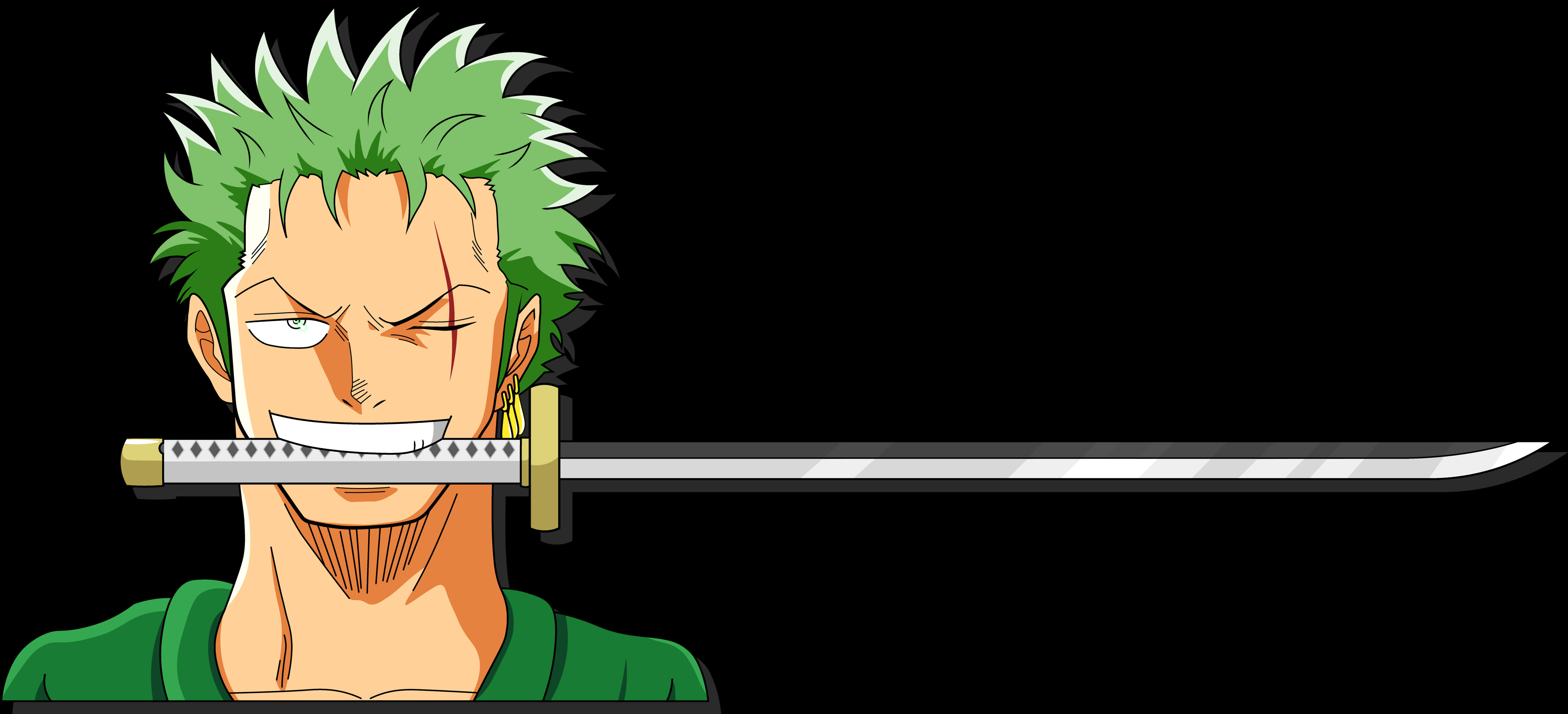 Zoro 口中咬劍 海賊王角色 壁紙