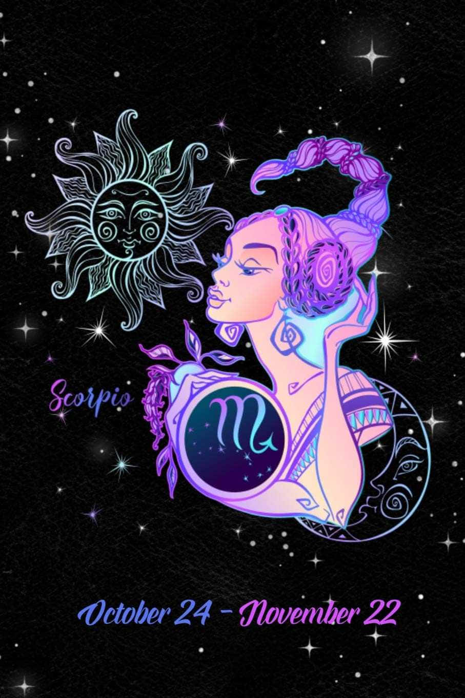 一位女子，背景有星星與太陽 壁紙