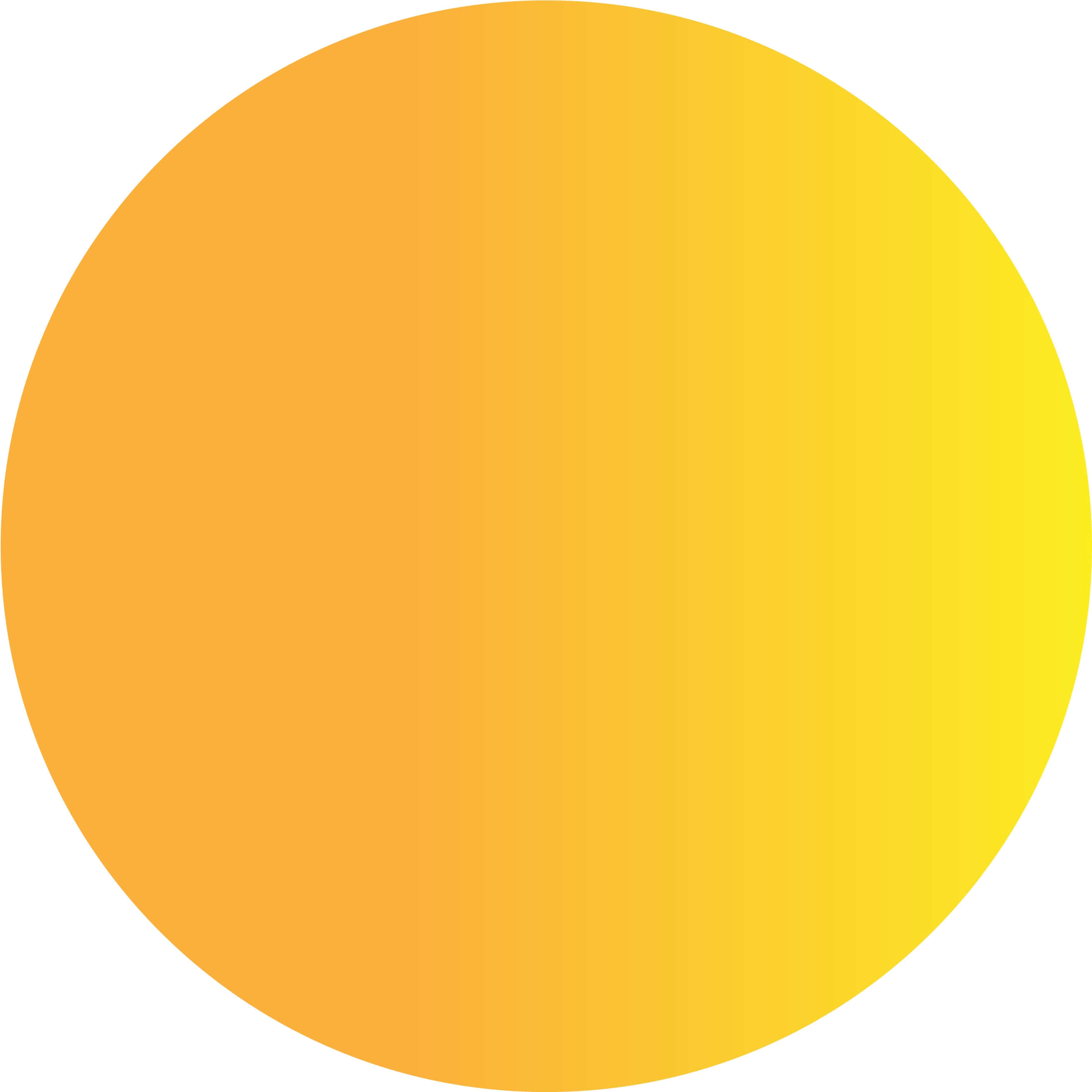 Yellow Circle 桌布 壁紙 — 一個大型漸變圓圈在白色背景上從暖橙色平滑過渡到亮黃色。