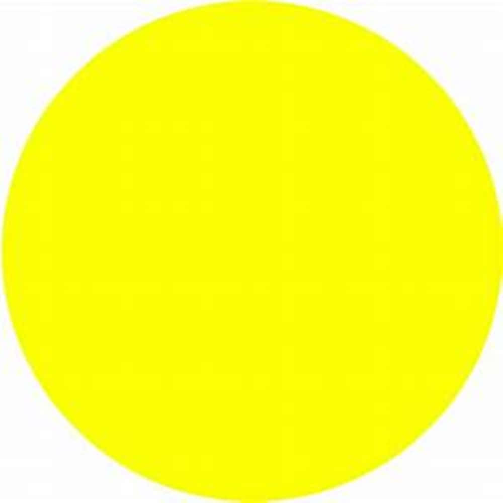 Yellow Circle 桌布 壁紙 — 一個實心亮黃色圓圈，居中於純白色背景上，無紋理或細節。