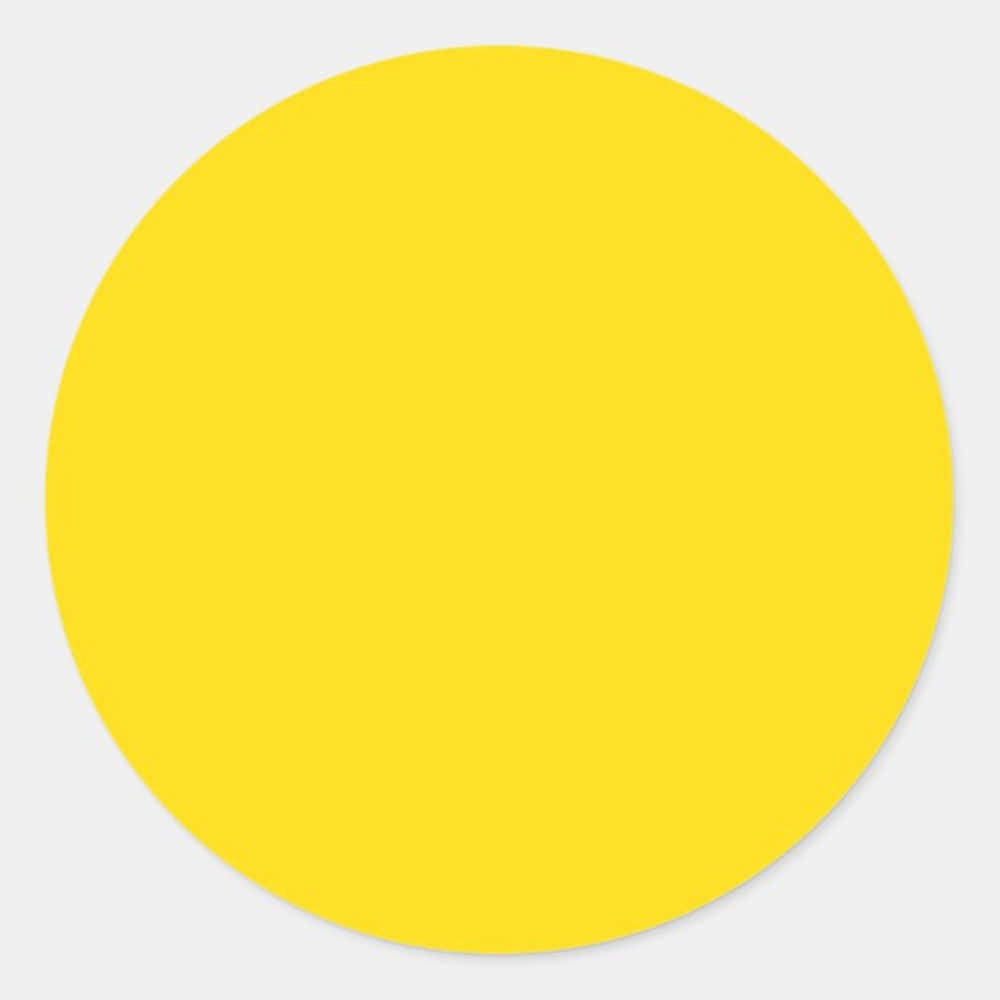 Yellow Circle 桌布 壁紙 — 一個實心亮黃色圓形，居中放置於淺灰色背景上，帶有柔和陰影。