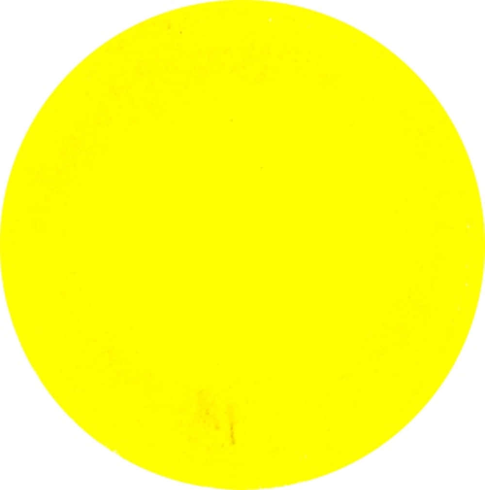 Yellow Circle 桌布 壁紙 — 一個實心亮黃色圓形，居中於帶有細微紋理變化的純白背景上。