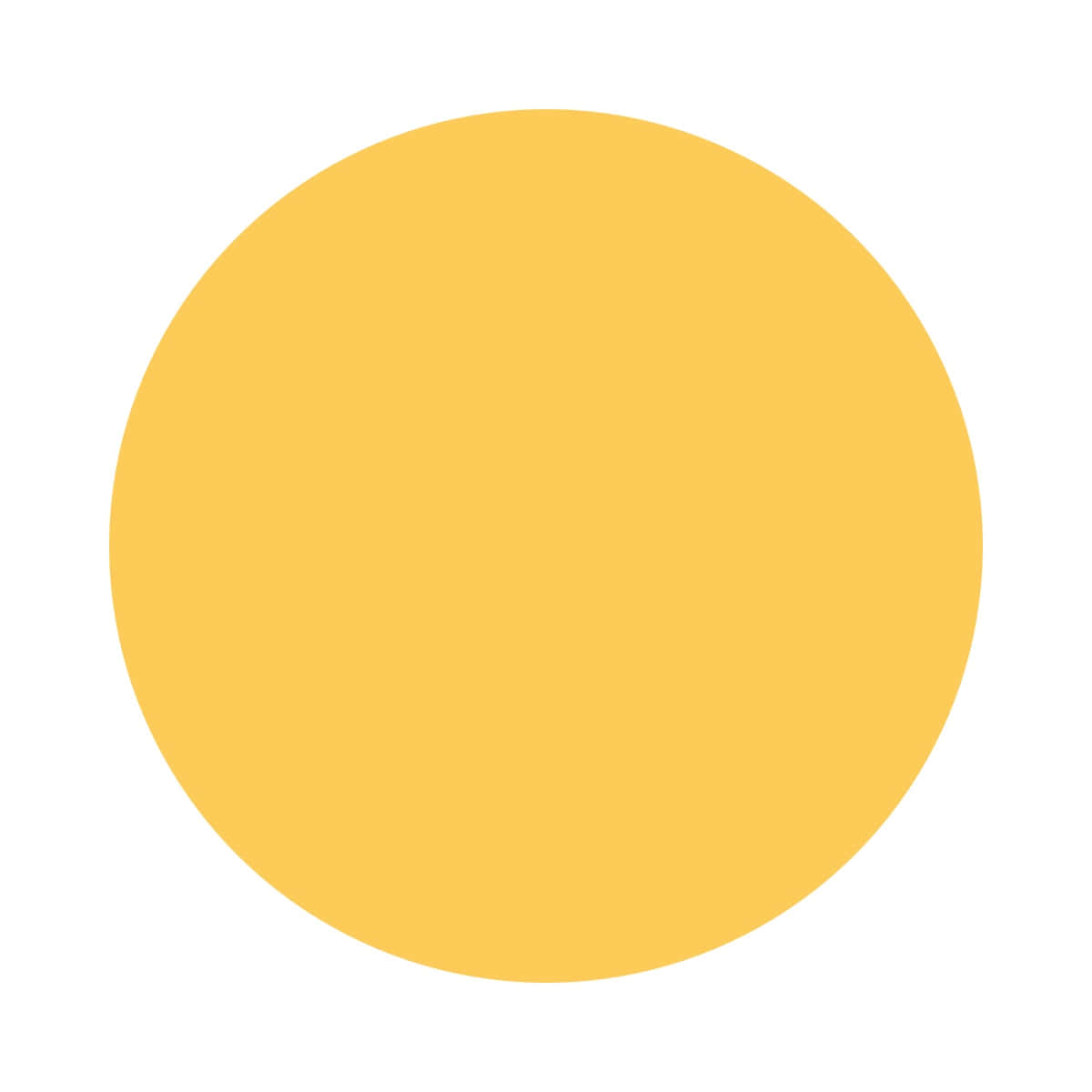Yellow Circle 桌布 壁紙 — 一個實心黃色圓形，居中於無紋理或細節的純白背景上。