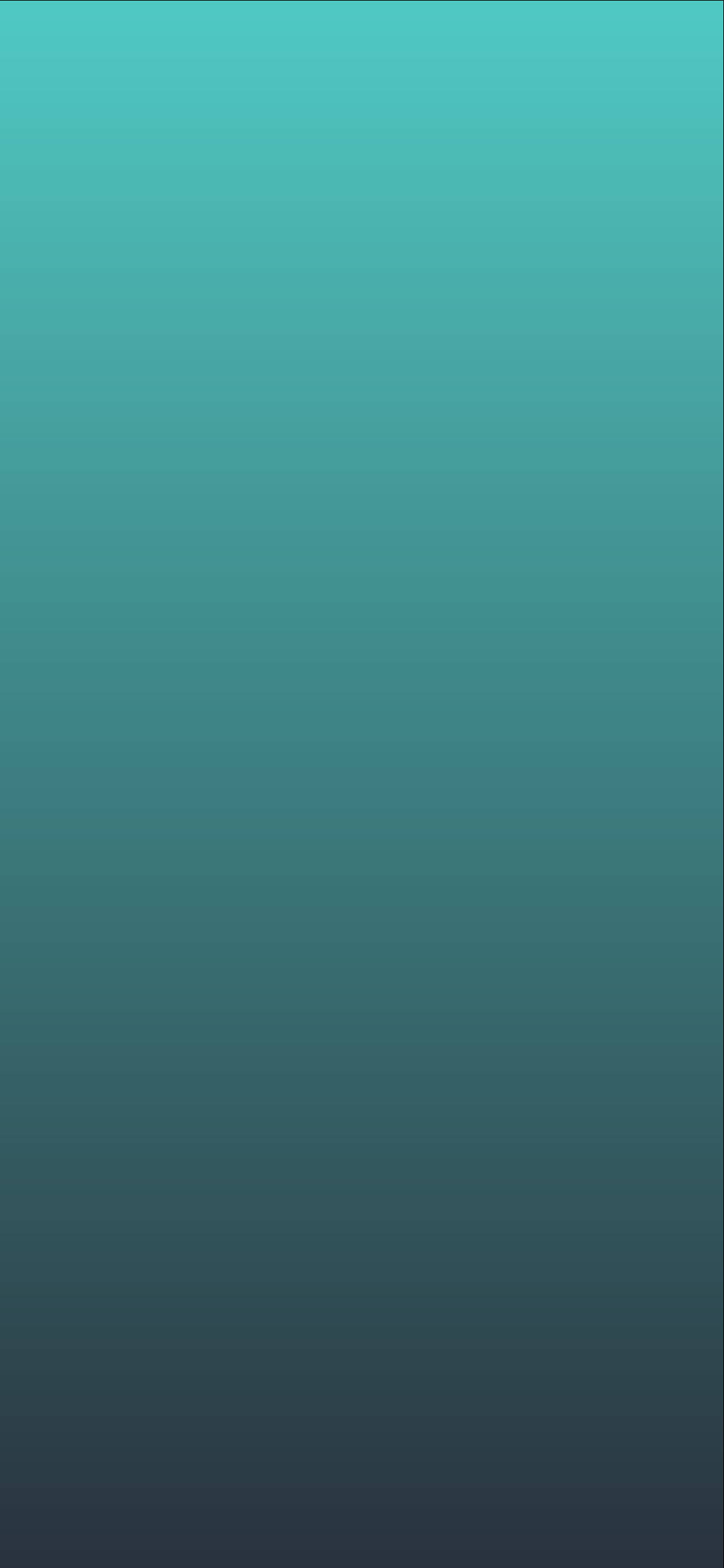 從青綠色到深藍色的垂直漸變，營造平靜的數位背景。 — 青綠色 GIF 壁紙
