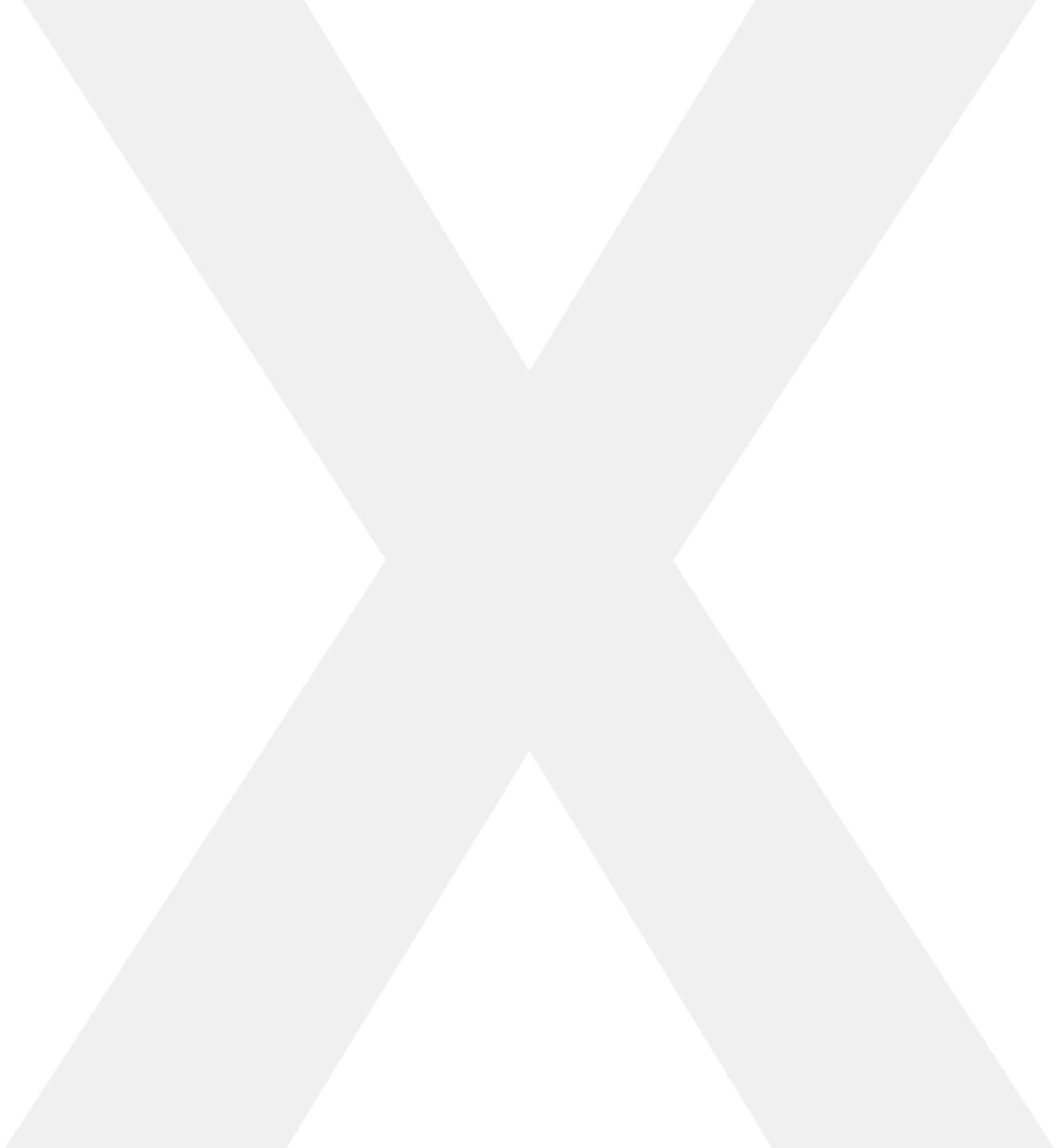 X 桌布 壁紙 — 一個極簡的淺灰色X形狀，居中在純白色背景上。