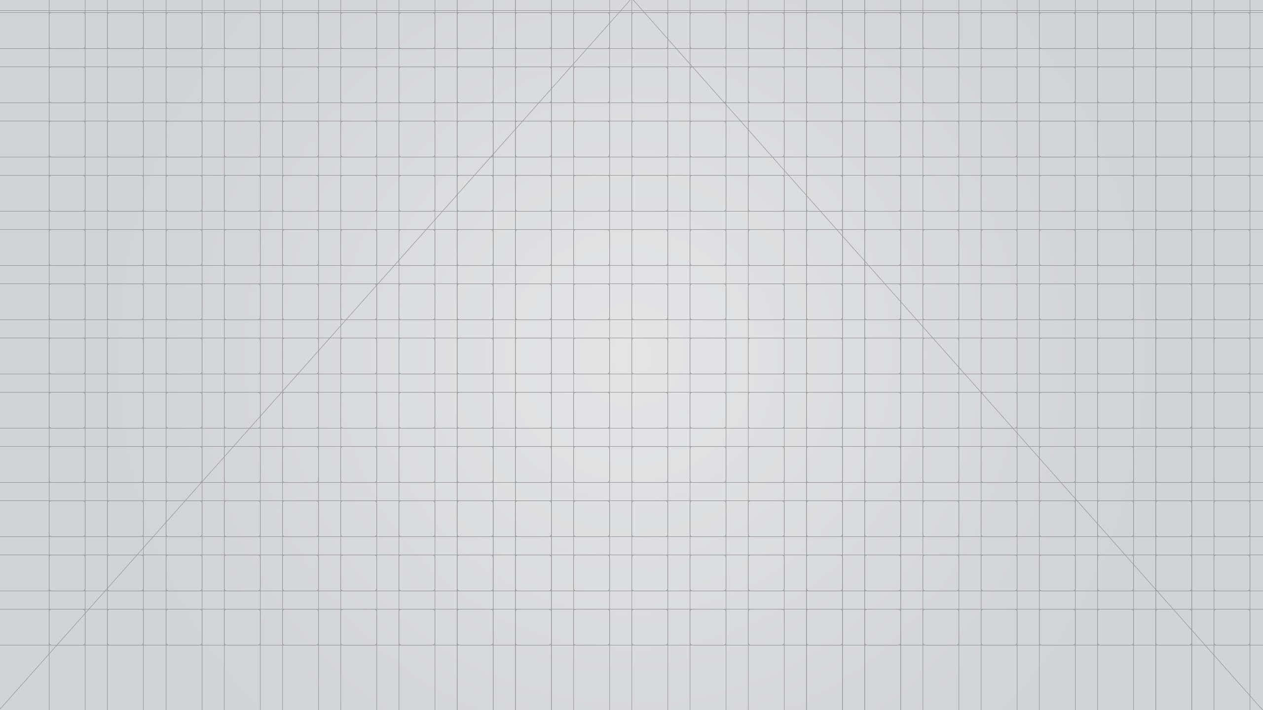 grid 桌布 壁紙 — 一個極簡風格的網格圖案，在淺灰色背景上有微弱的對角線匯聚於中心點。