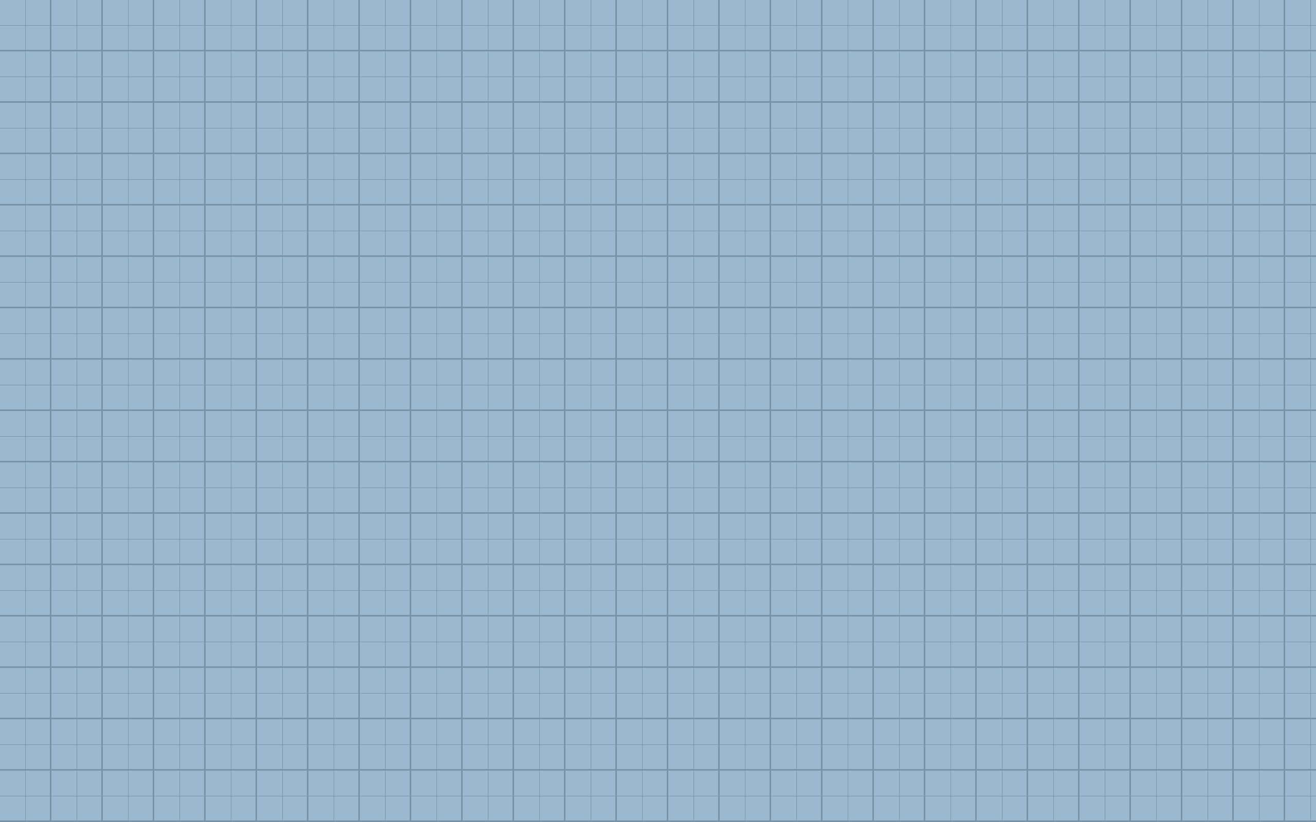 grid 桌布 壁紙 — 一個無縫的淺藍色網格圖案，帶有細暗線條，在整個畫面中形成均勻的正方形。