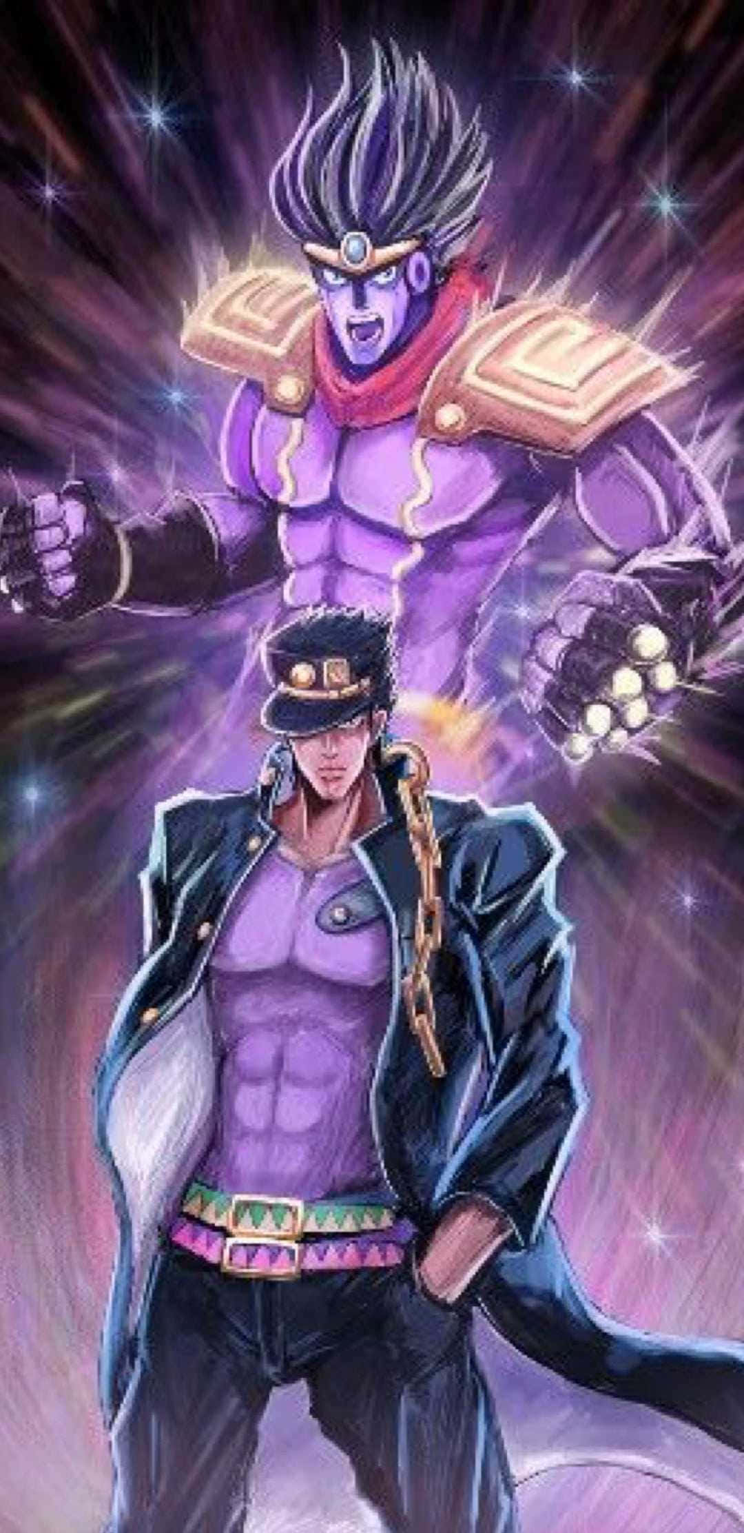 一個紫色衣服的紫色動漫角色 壁紙