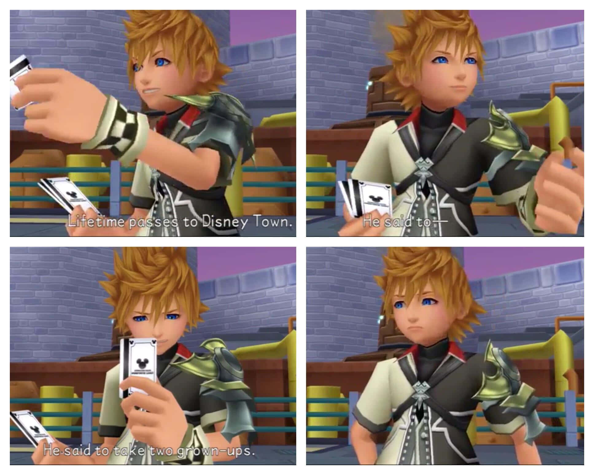 Kingdom Hearts Ventus 桌布 壁紙 — 一個金髮年輕動漫角色穿著精細服裝，在風格化的遊戲場景中手持並仔細查看撲克牌，表情嚴肅。