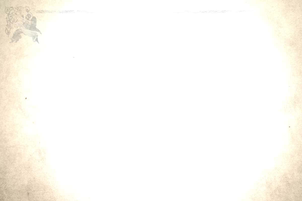 一場樸實卻動人的追思 壁紙 — 復古羊皮紙，帶有褪色裝飾角圖案和柔和溫暖色調。