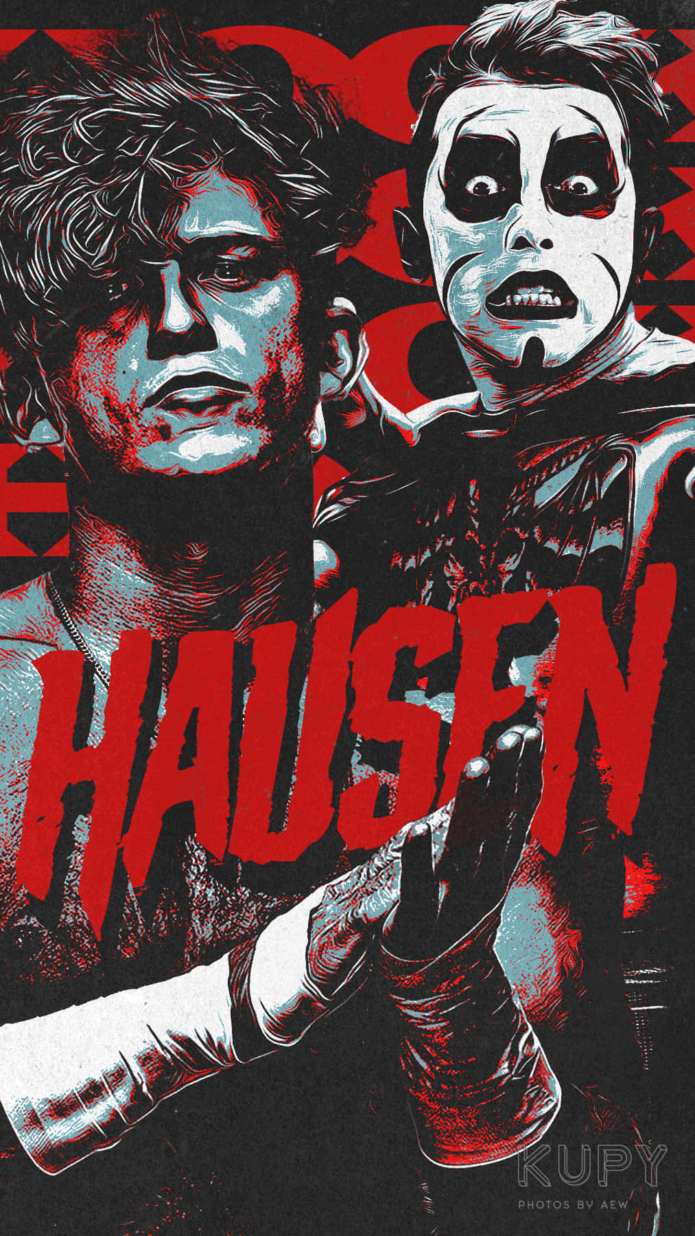 一張印有「hauzen」字樣的海報 壁紙