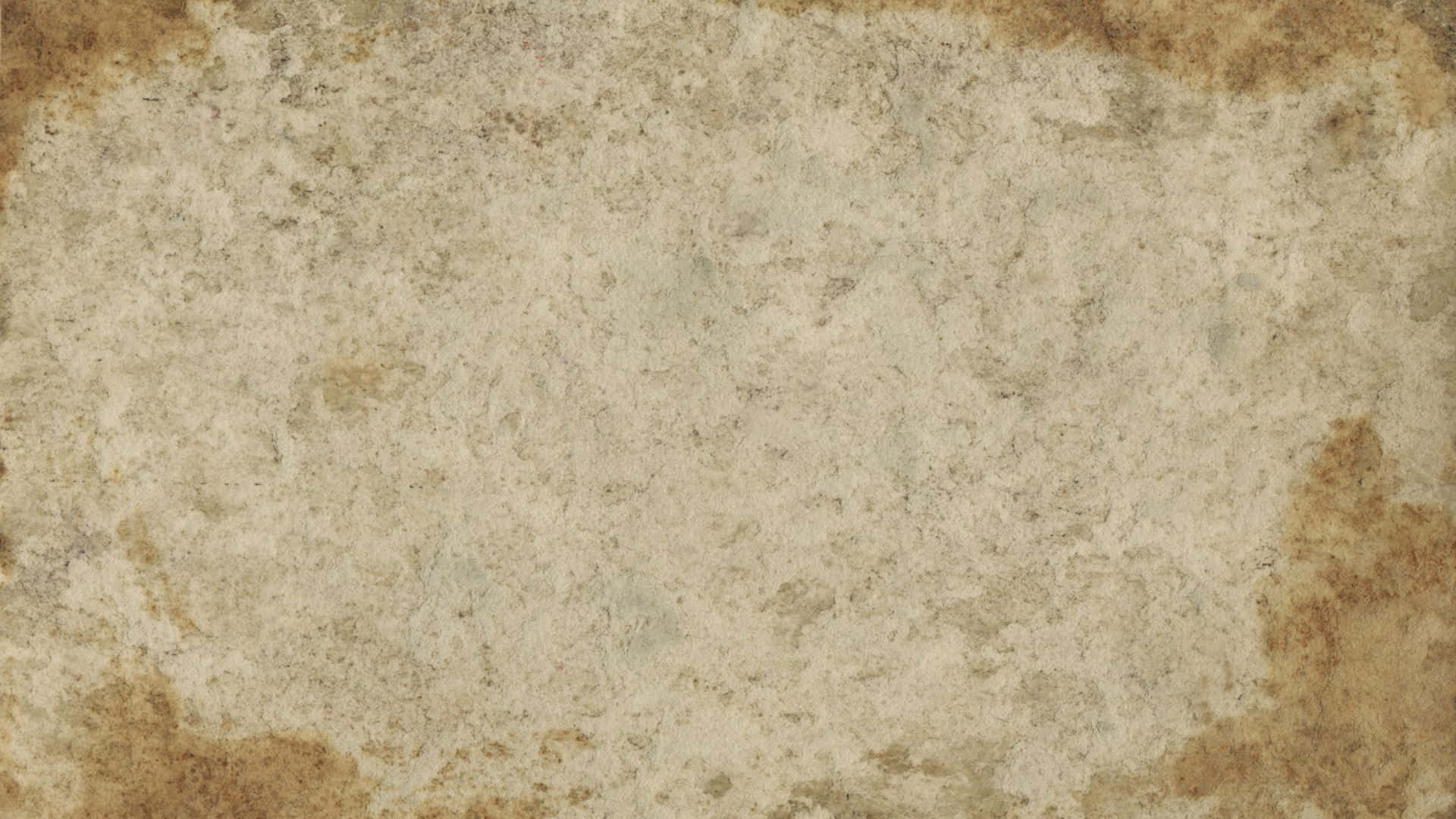 Old Paper Texture 桌布 壁紙 — 一張風化嘅米色羊皮紙，帶有細微污漬同紋理表面。