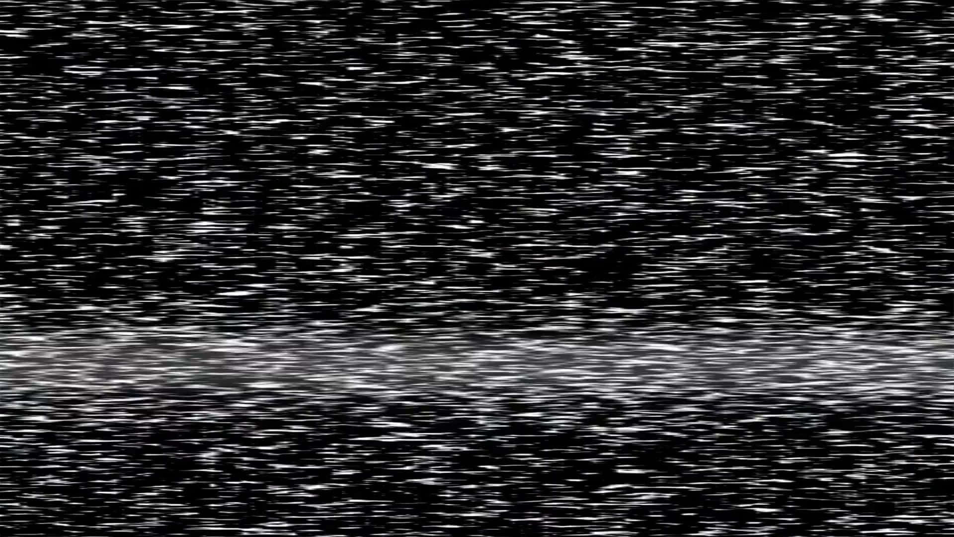 靜態gif 桌布 壁紙 — 一張黑白抽象圖像，呈現強烈的靜電噪聲，並帶有較亮失真的水平條帶。