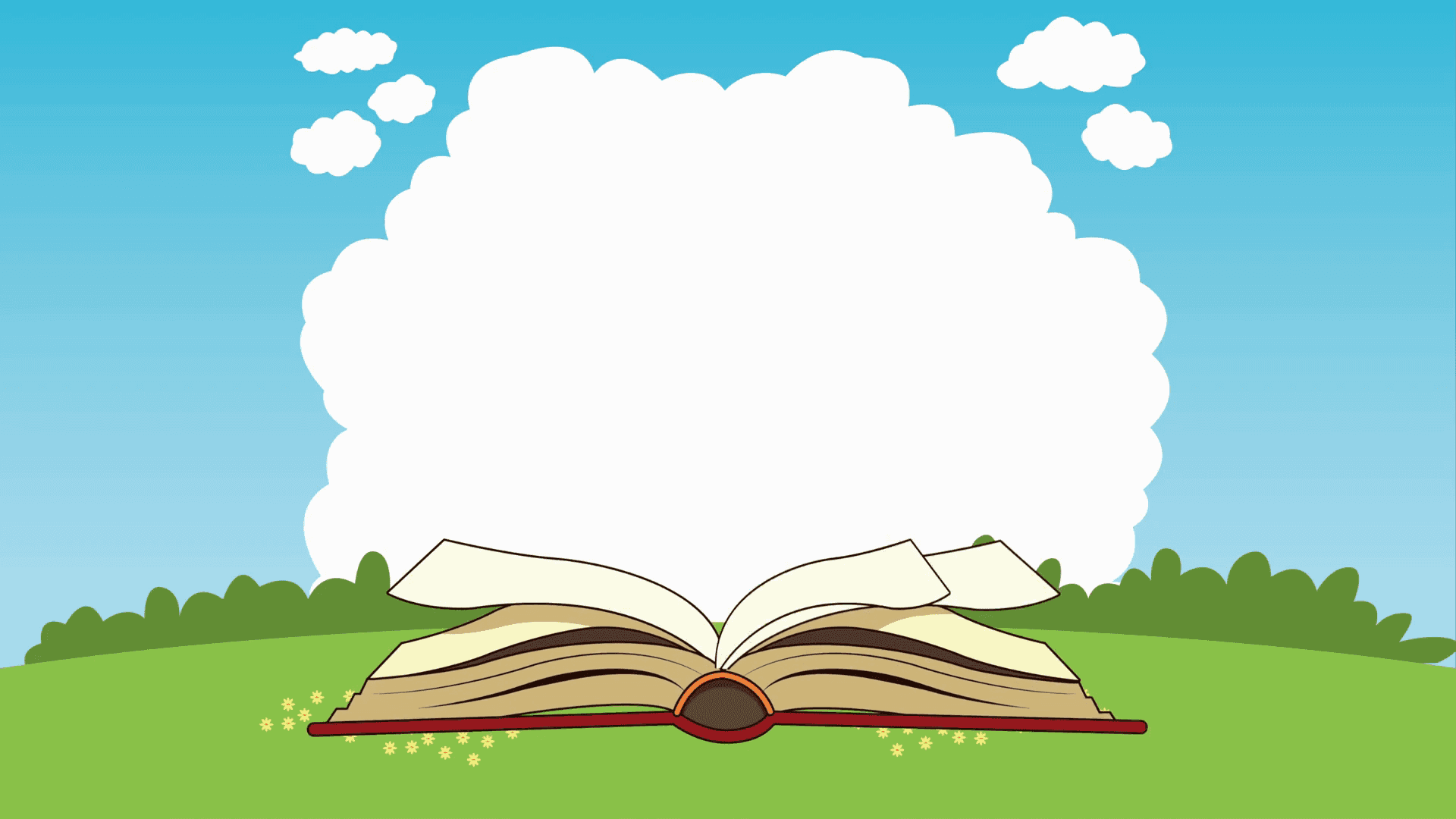 一本打開的書，留有空白空間 壁紙