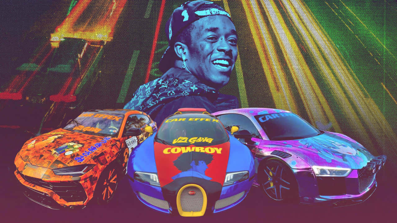 一架載有男人的汽車 壁紙