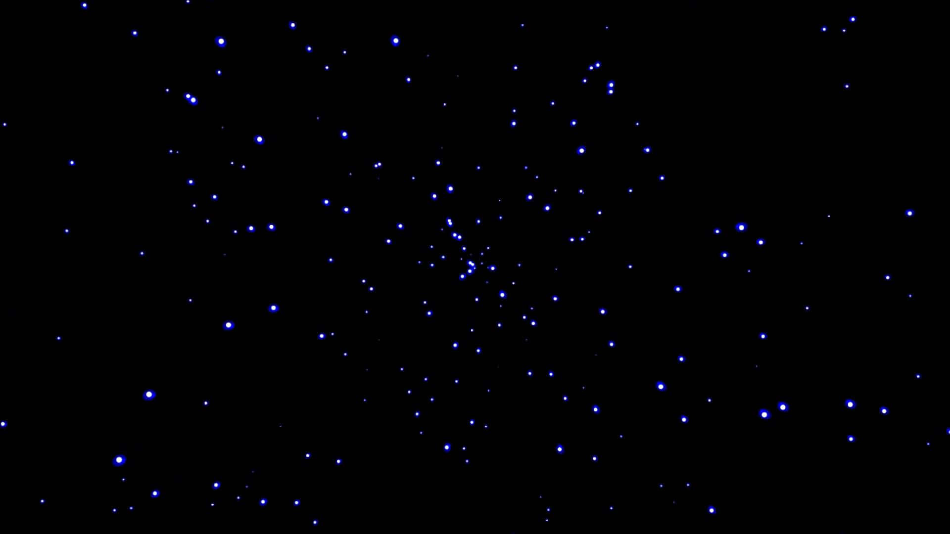 Black Space 桌布 壁紙 — 一片發光的藍色星星散落在深邃的黑色宇宙虛空中。