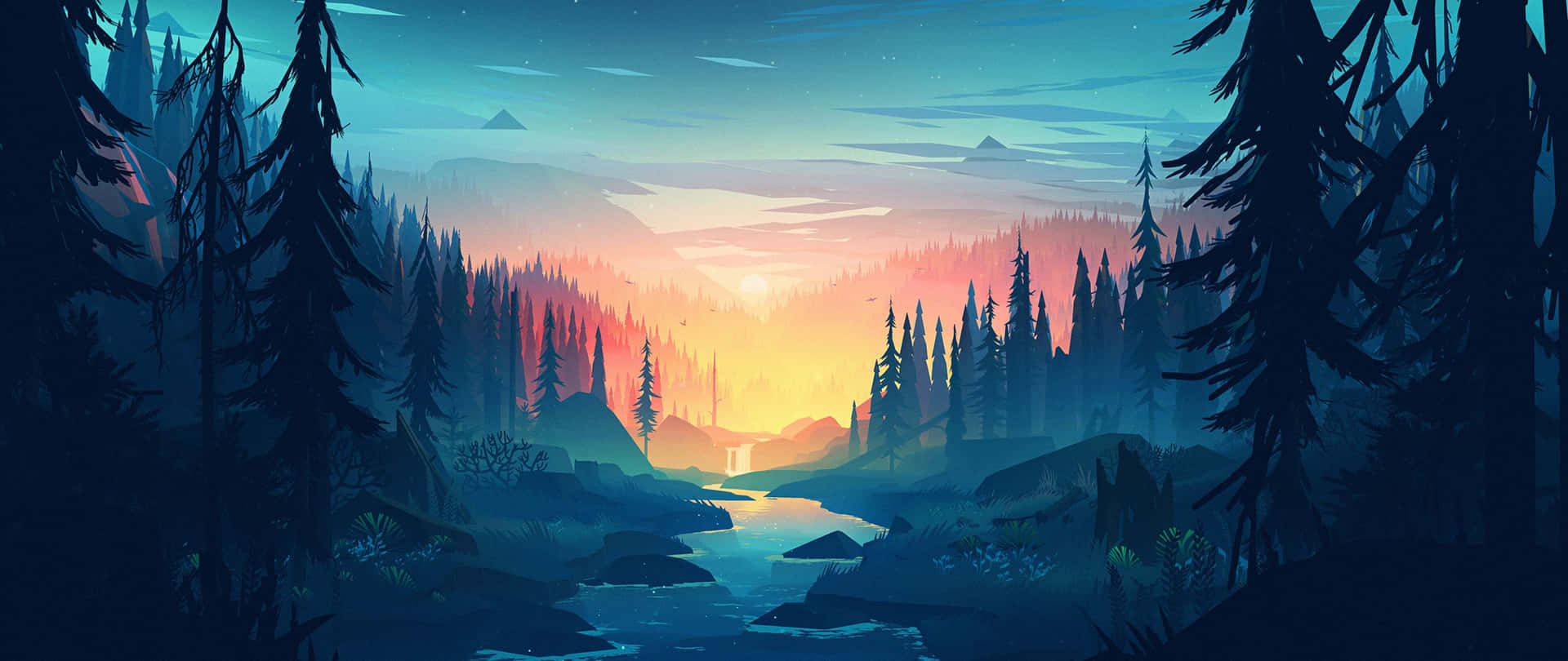 現代藝術作品 2560x1080
