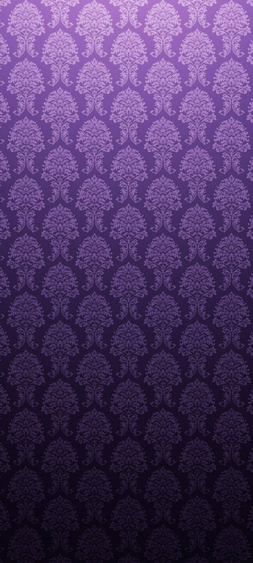 紫色大馬士革圖案牆紙，從淺紫到深紫漸變。 — 三星 S21 Ultra 壁紙