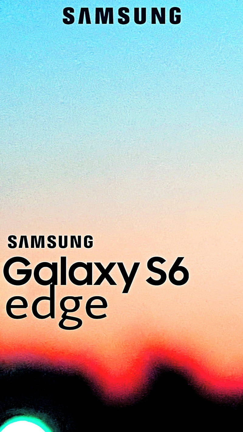 三星Galaxy S6 edge手機廣告，漸變天空背景。