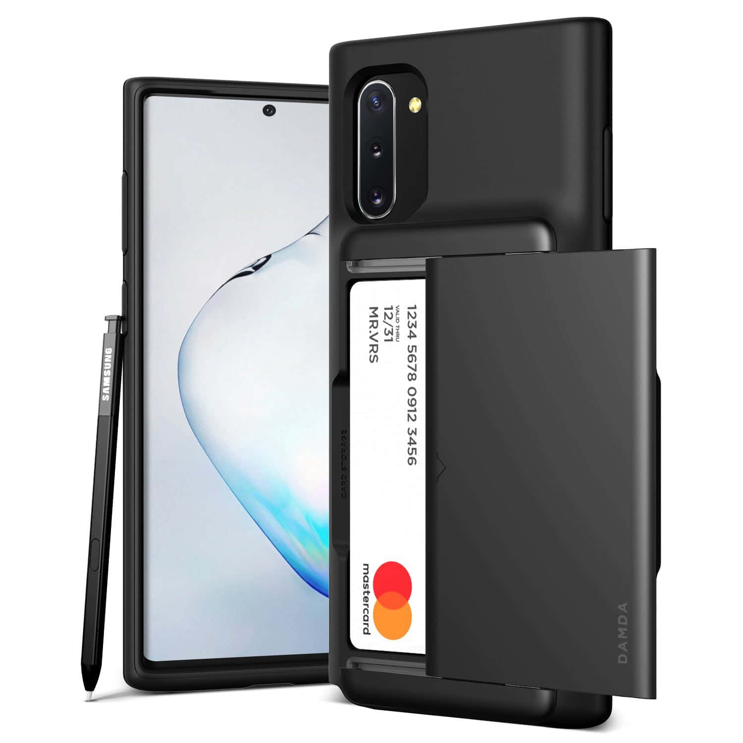 三星Note 10手機殼 附信用卡夾層及卡槽 壁紙