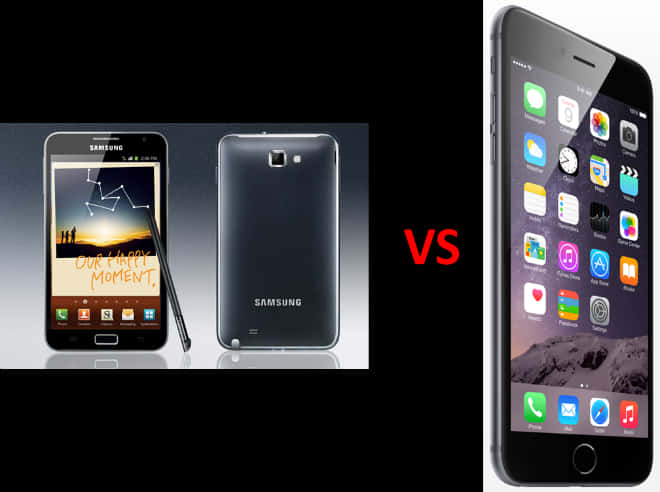 三星Galaxy Note 4 Vs 蘋果iPhone 6 Plus - 尺寸 iPhone 8 Plus Vs iPhone 6
