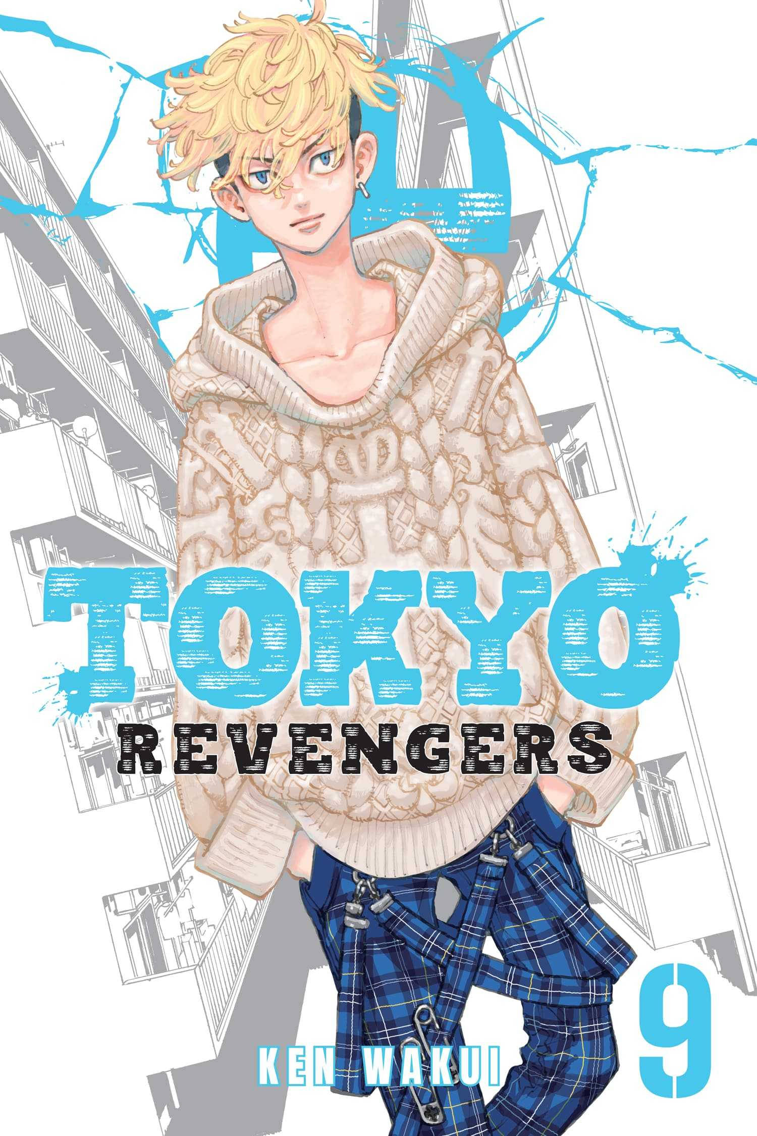 三浦貴之《東京卍復仇者》海報 壁紙 — 一位金髮動漫少女穿著質感連帽衫和格子褲，自信地站在風格化的東京城市景觀背景下。