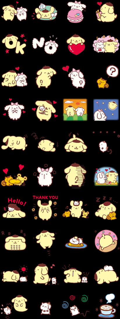 Cute Sanrio Line Stickers, HD Png Download